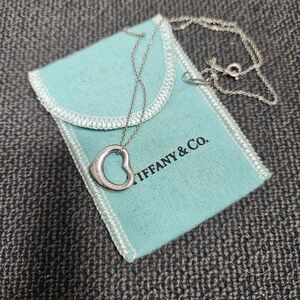 Authentic Tiffany & Co. Elsa Peretti Heart Necklace
